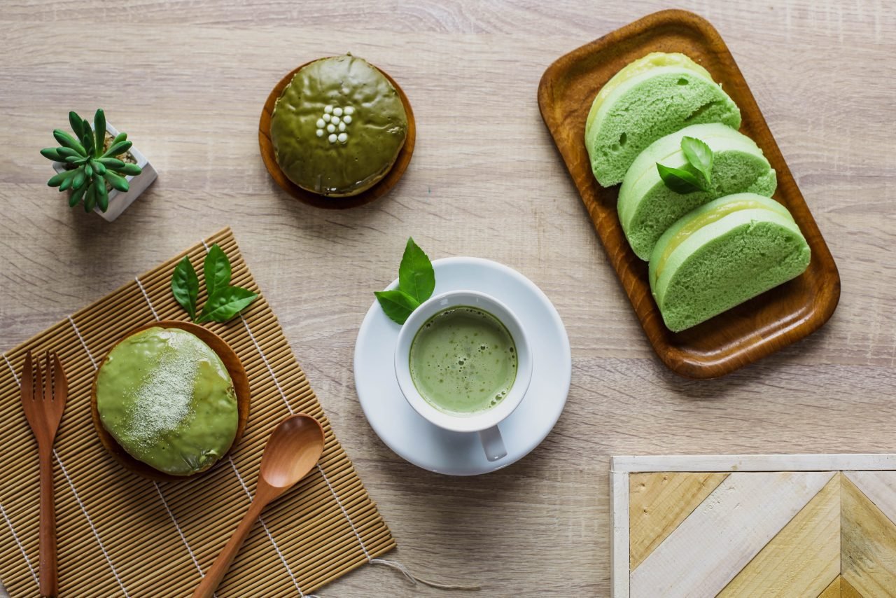 Assorted Matcha Flavoured Desserts
